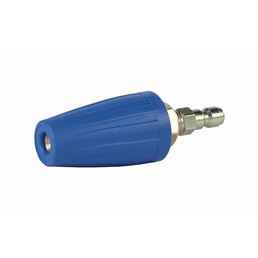 Erie Tools Alloy Steel Pressure Washer Rotating Turbo Nozzle 4,000 PSI, 3.0 Orifice, 3.0 GPM with 1/4" Quick Connect Plug